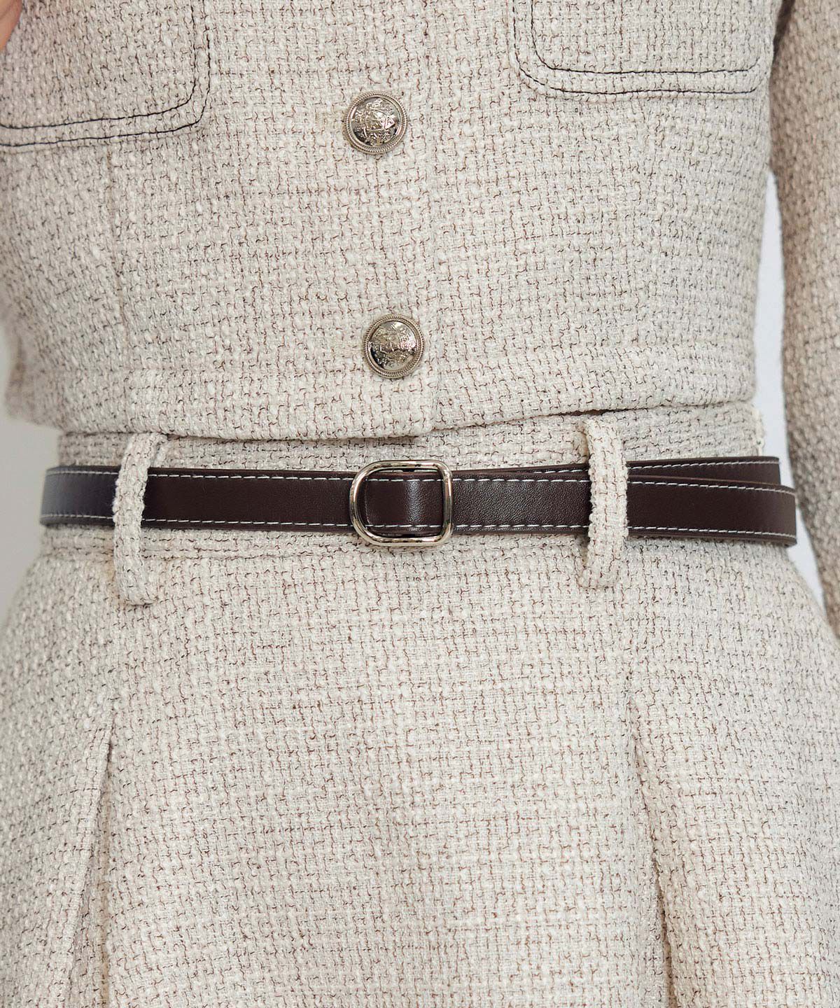 REDYAZEL「ダブルステッチツイードブラウス&times;フレアロングスカートセットアップ」|ワンピース|