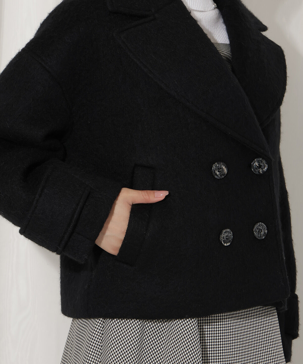 WILLSELECTION「Wボタンシャギーショートコート」|その他|