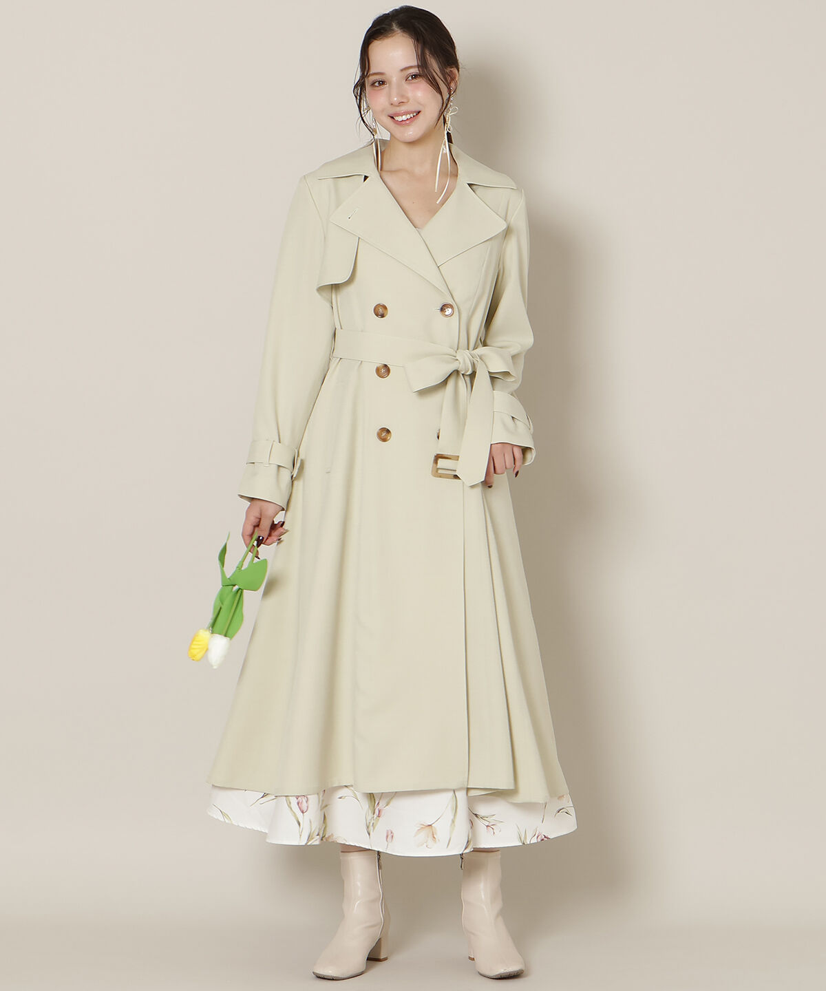 WILLSELECTION「オリジナルフレアトレンチコート」|トレンチコート|