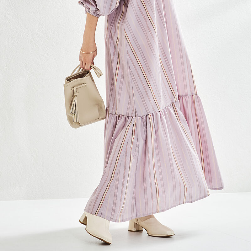 ORiental TRaffic「オーバースクエアトゥストレッチブーツ/21416」|ショートブーツ|WHITE