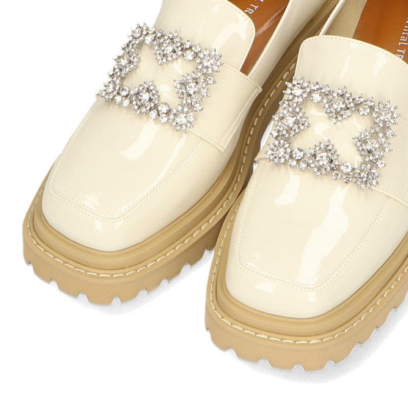 ORiental TRaffic「ビジューモチーフエナメルローファー/31113」|パンプス|