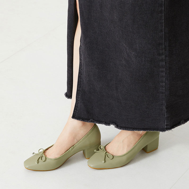 WA Oriental TRaffic「【定番】ヒールバレエパンプス/32102　人気　売れてる　シンプル　トレンド」|パンプス|