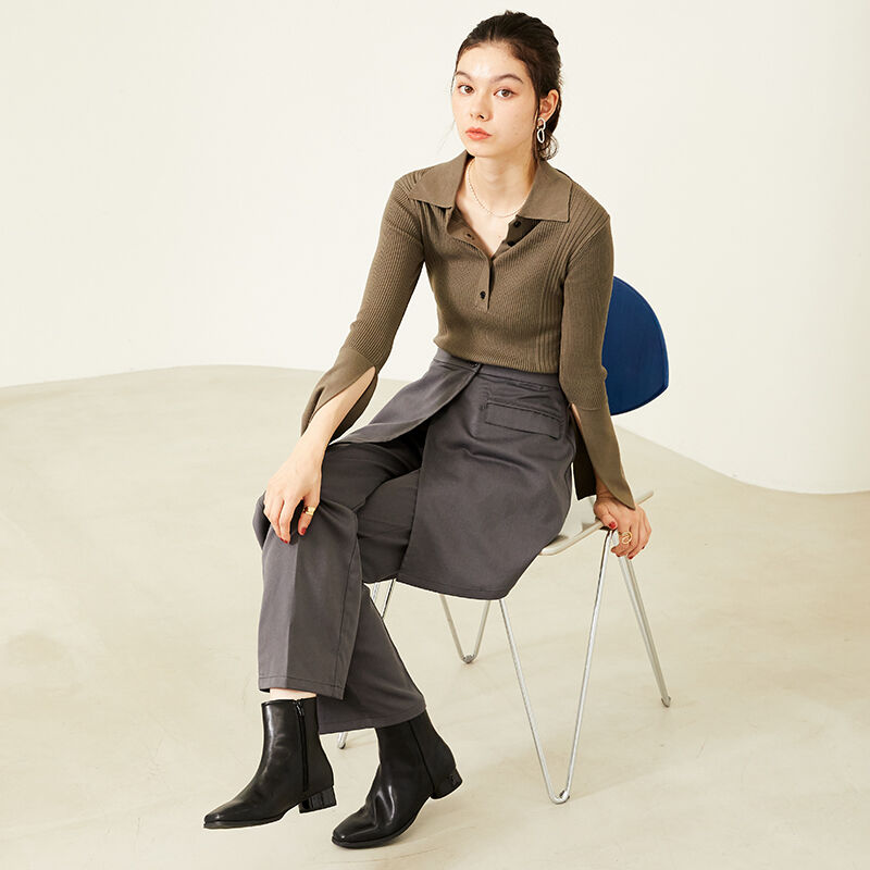 WA Oriental TRaffic「スクエアトゥラウンドヒールブーツ/32409」|ショートブーツ|