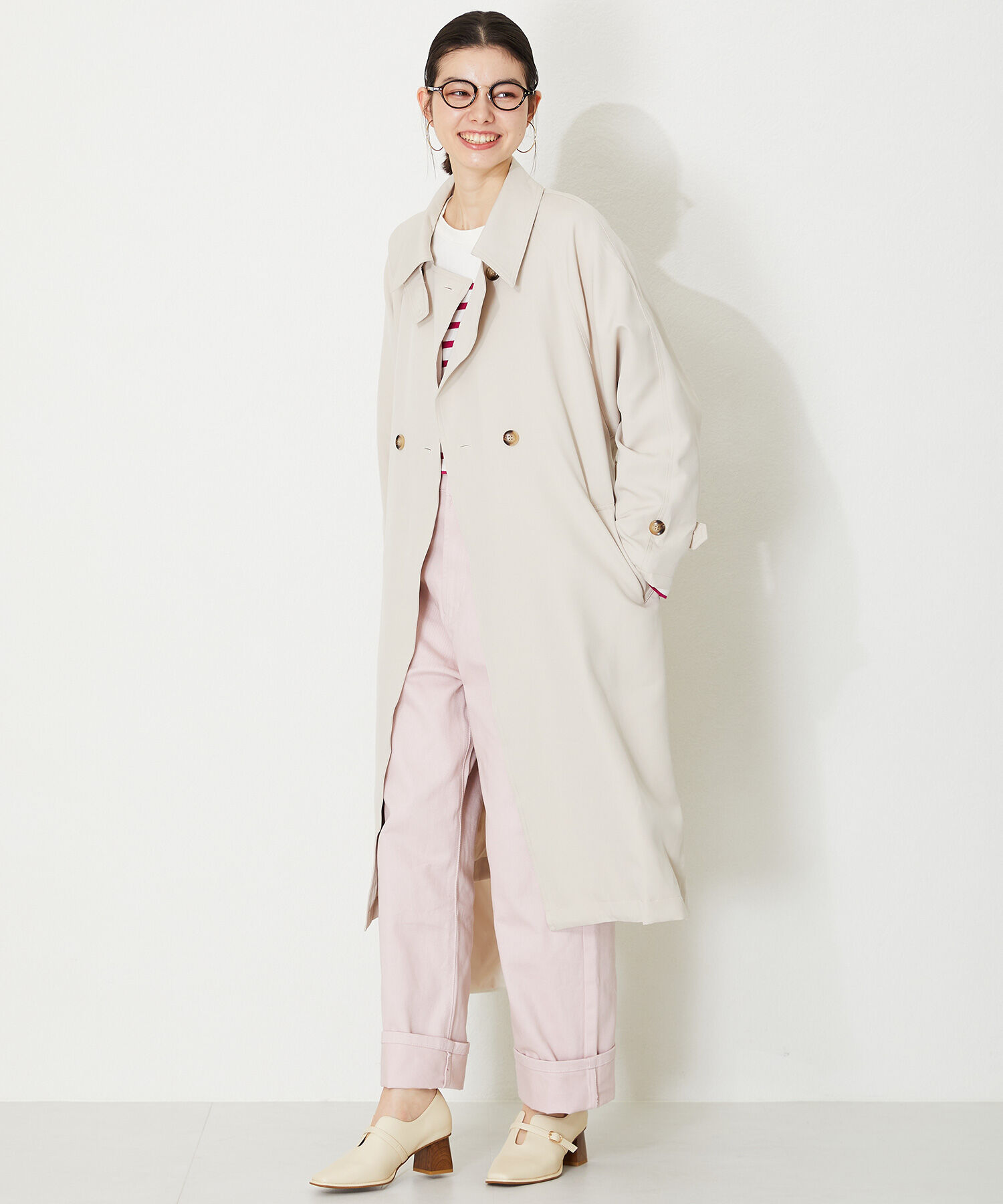 ORiental TRaffic「【トレンド】ウッドヒール甲深パンプス/41119 パンプス」|パンプス|