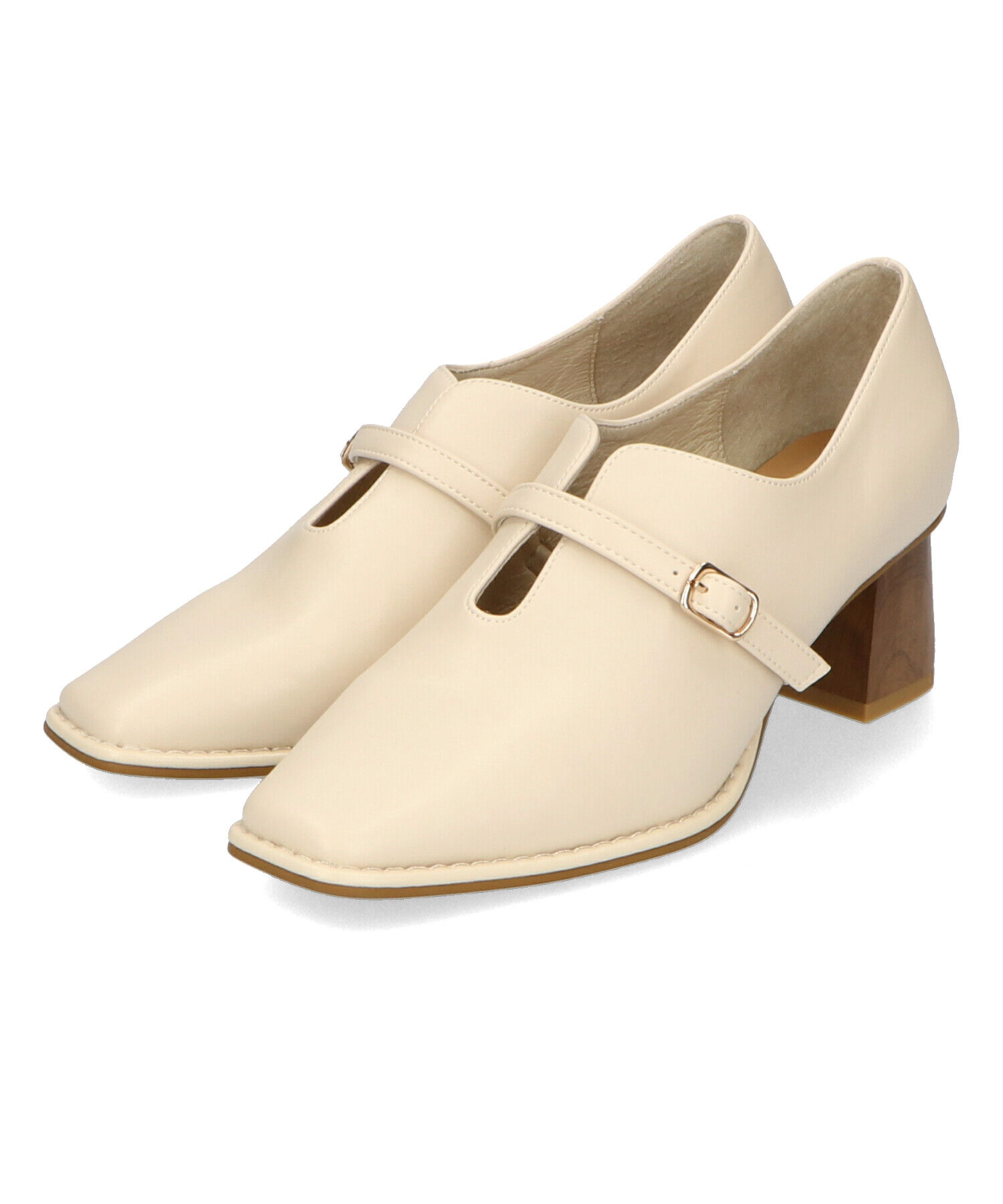 ORiental TRaffic「【トレンド】ウッドヒール甲深パンプス/41119 パンプス」|パンプス|