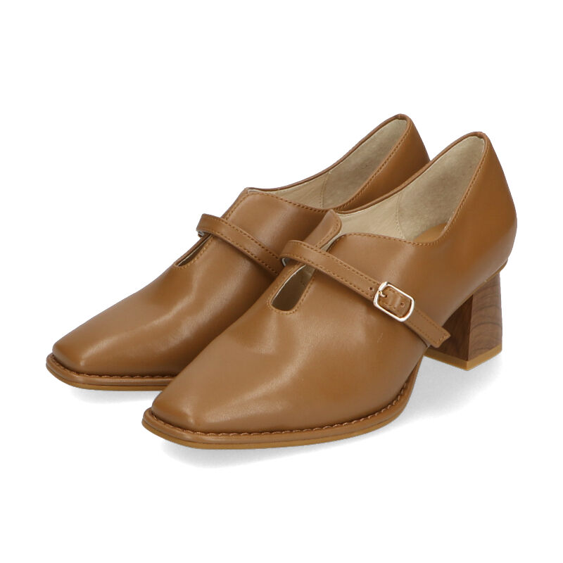 ORiental TRaffic「【トレンド】ウッドヒール甲深パンプス/41119 パンプス」|パンプス|