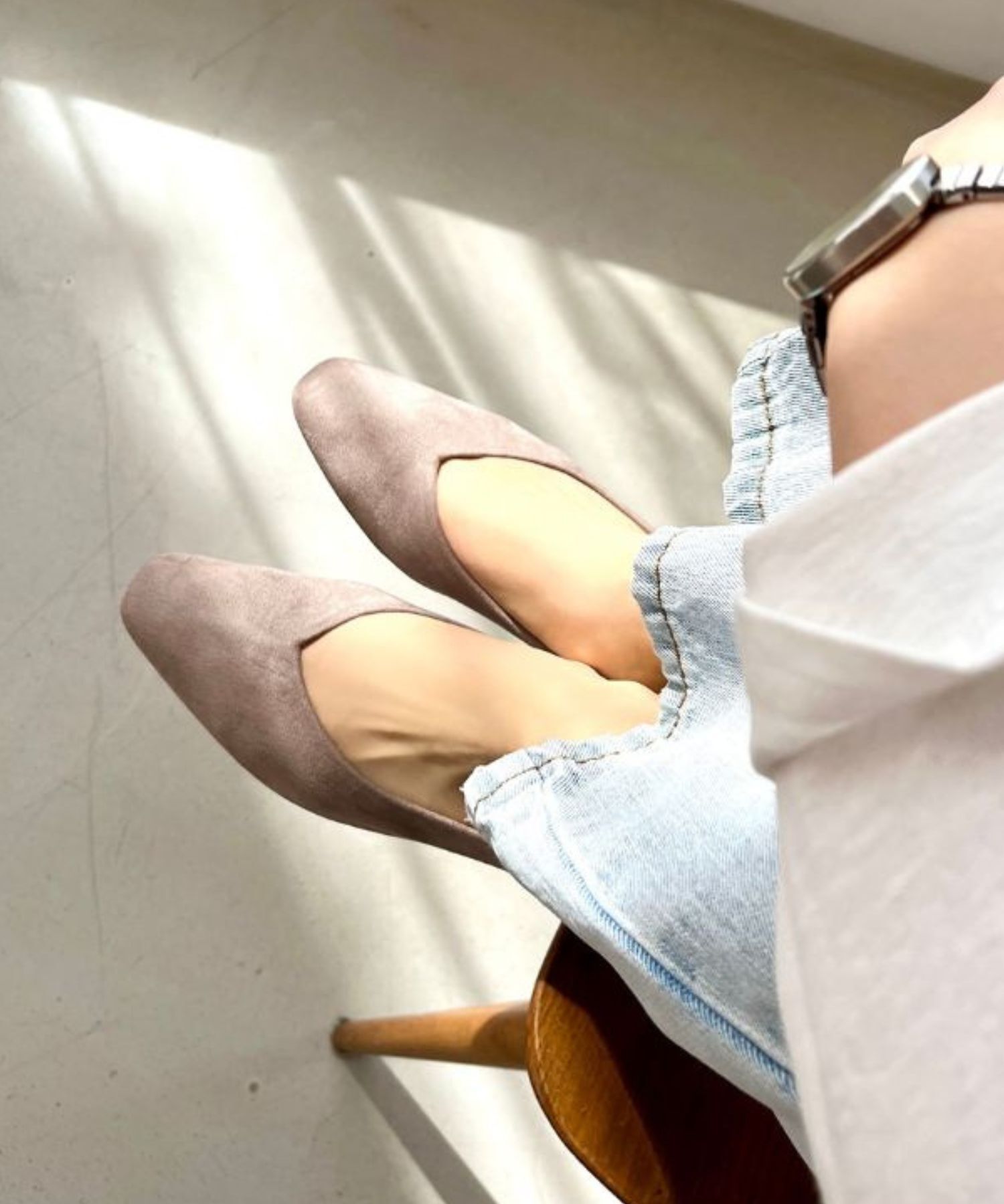 WA Oriental TRaffic「やわらかVカットフラットパンプス/42111」|パンプス|