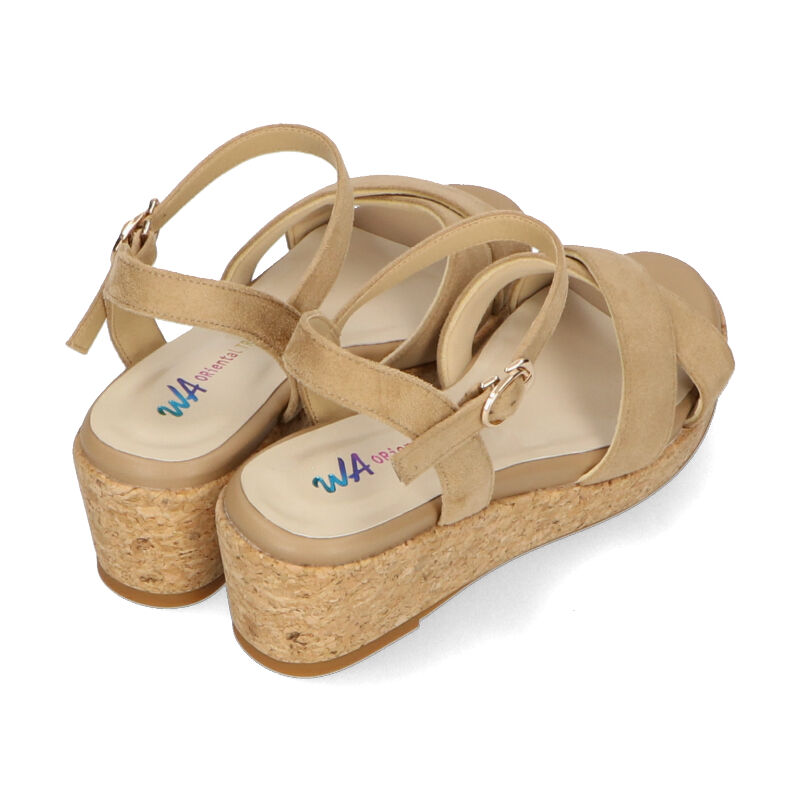 WA Oriental TRaffic「【アウトレット価格】クロスウエッジサンダル/42201 定番 サンダル 人気 ヒール6cm」|サンダル|