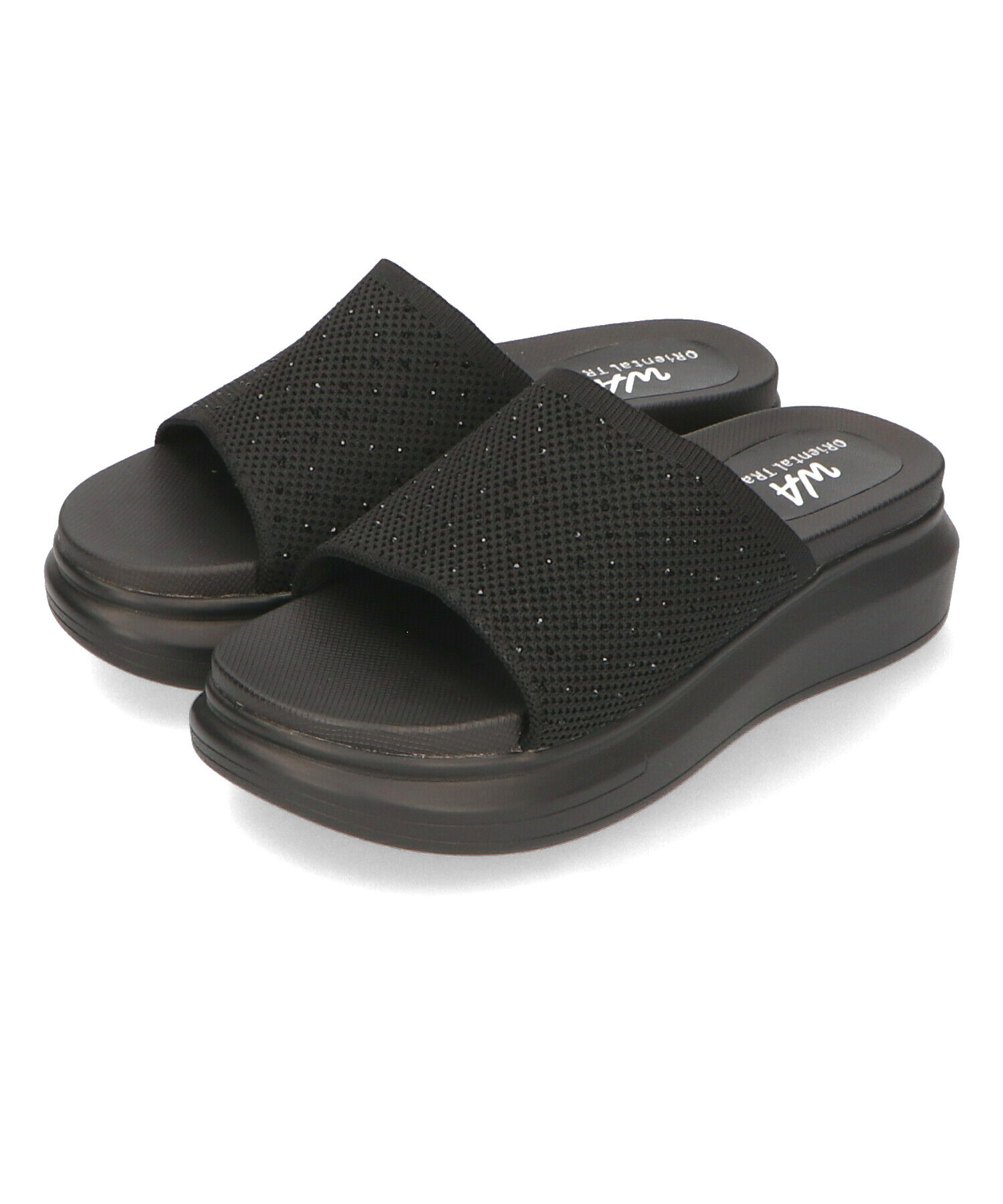 WA Oriental TRaffic「【トレンド】ラインストーンニットミュールサンダル/42204 人気 売れてる」|サンダル|