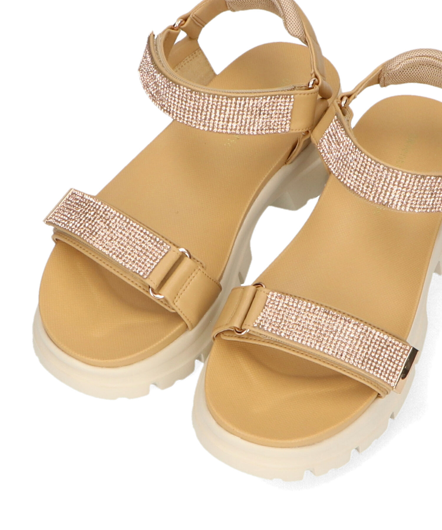 ORiental TRaffic「【定番】ビジューストラップスポーツサンダル/41220 スポサン 人気 トレンド 売れてる」|サンダル|