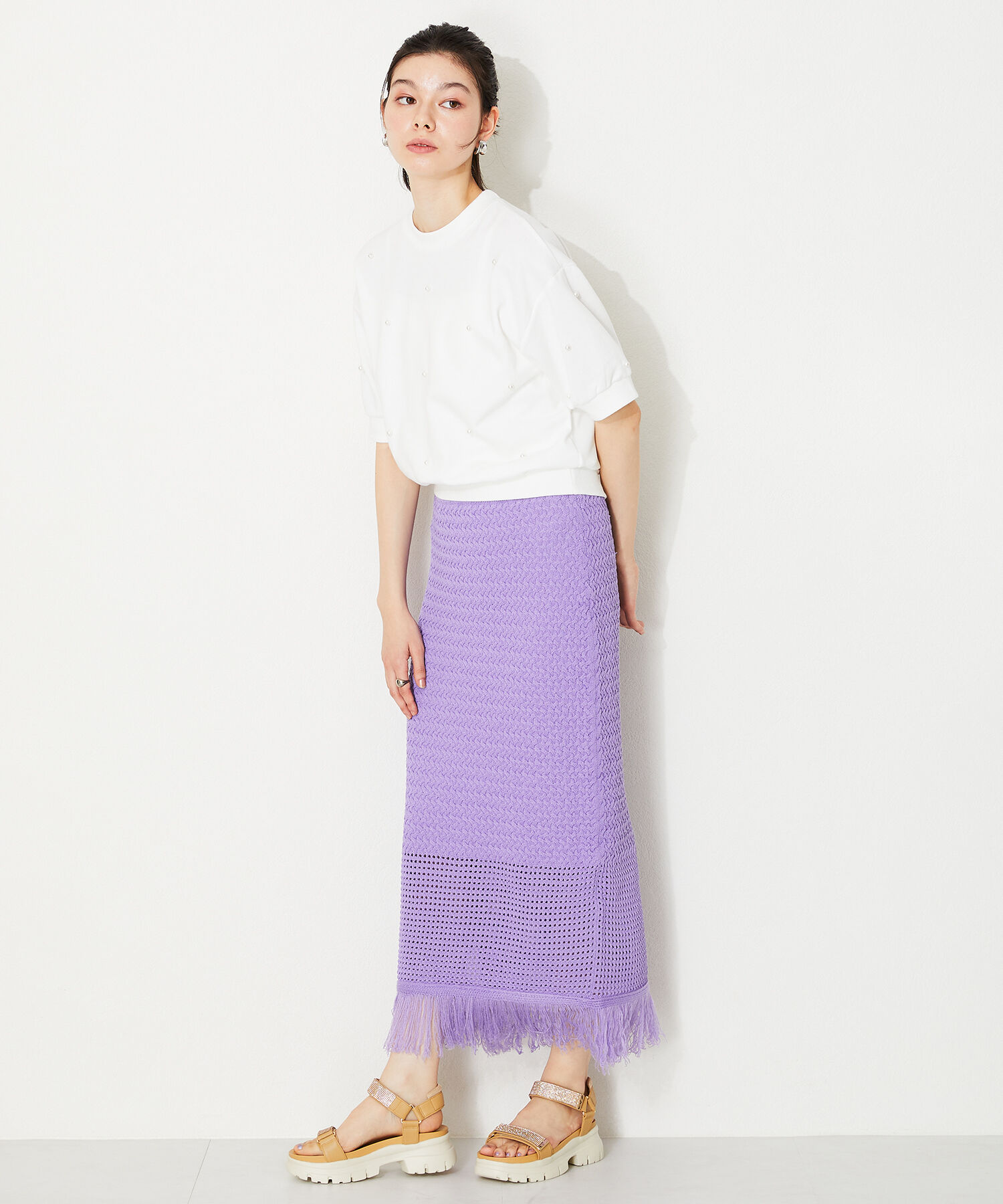 ORiental TRaffic「【定番】ビジューストラップスポーツサンダル/41220 スポサン 人気 トレンド 売れてる」|サンダル|