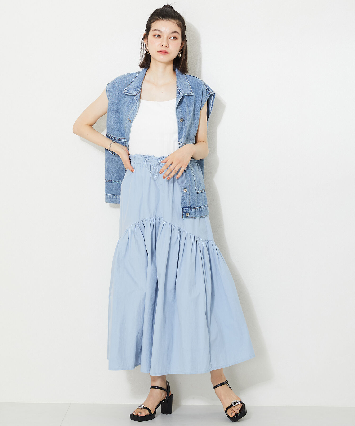 ORiental TRaffic「ビジューストラップヒールサンダル/41213」|サンダル|