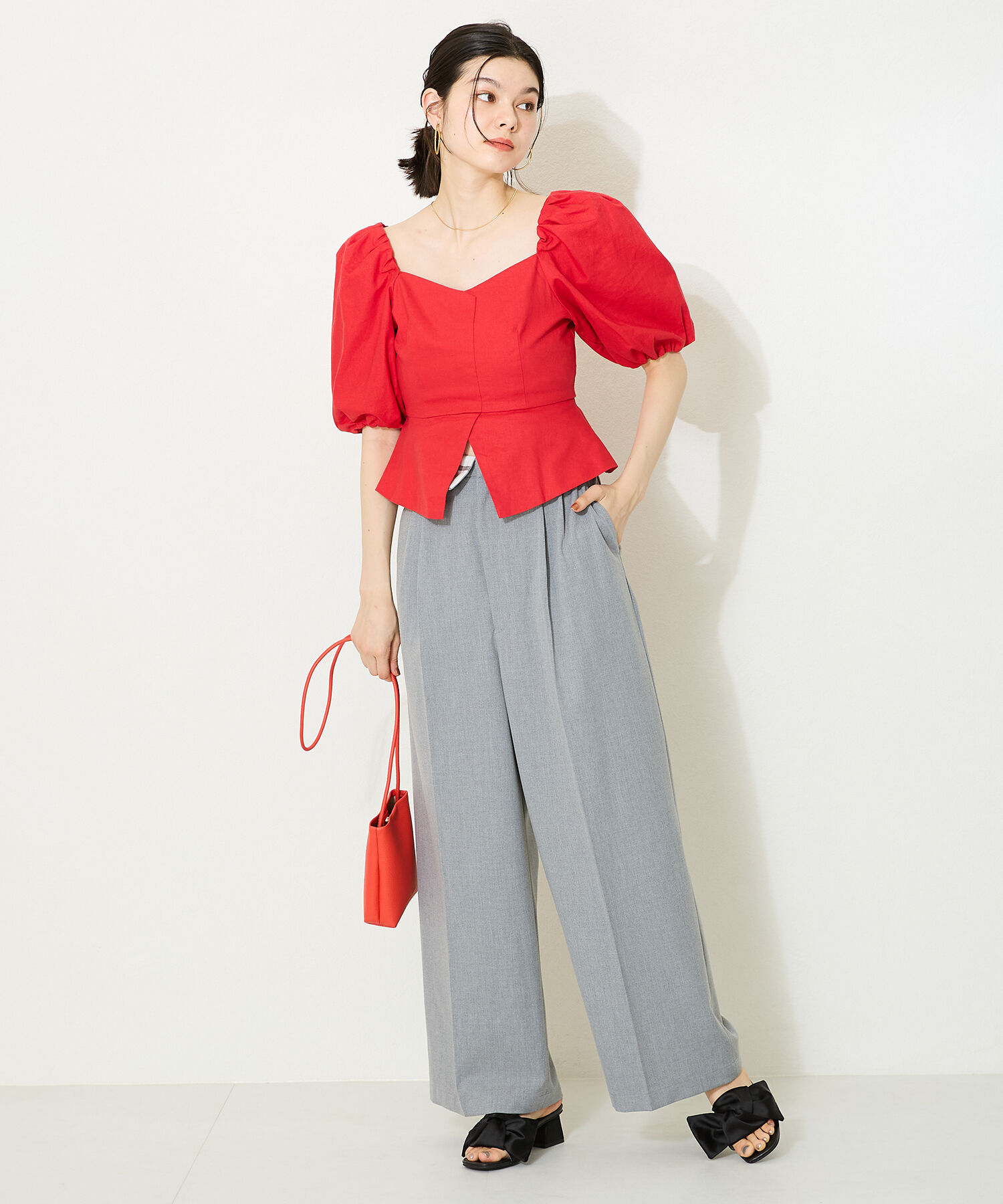 ORiental TRaffic「ビッグリボンモチーフミュール/41227」|サンダル|