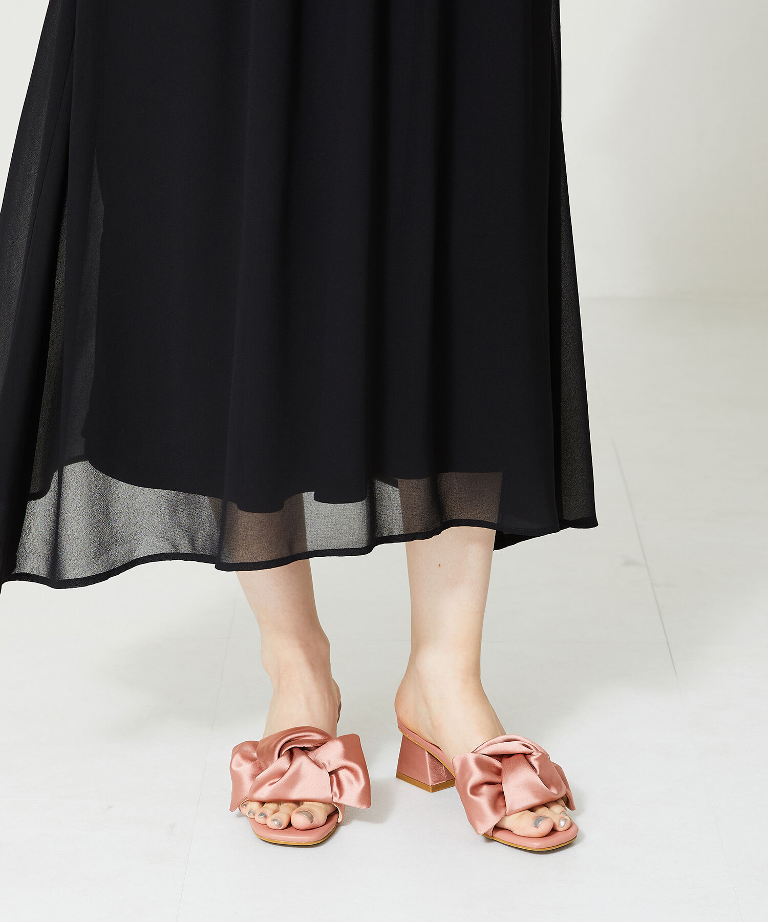 ORiental TRaffic「ビッグリボンモチーフミュール/41227」|サンダル|