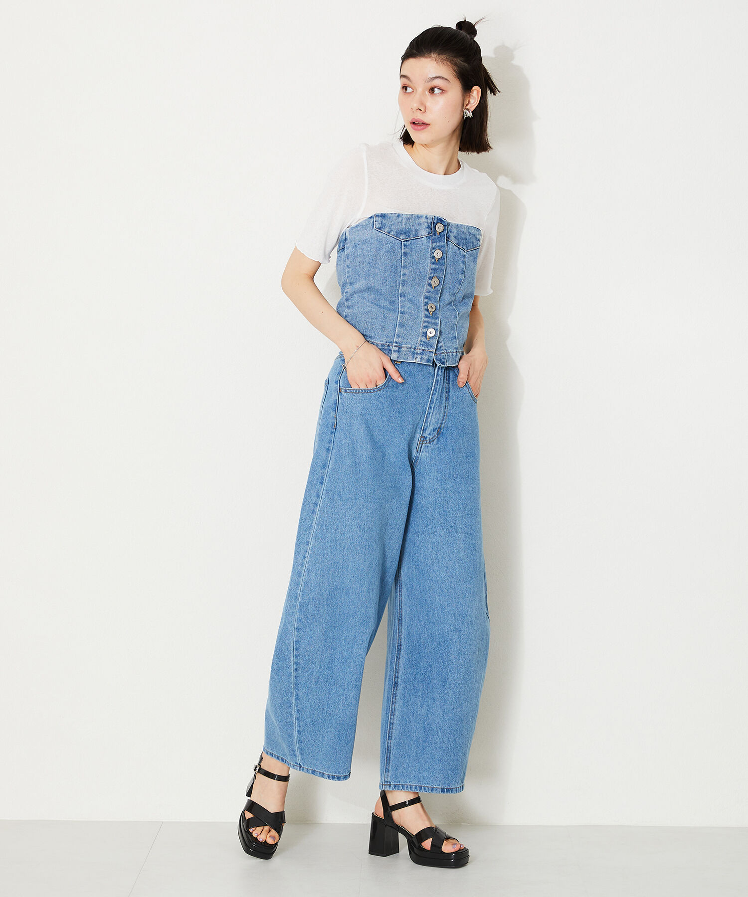 ORiental TRaffic「プラットフォームクロスベルトサンダル/41214」|サンダル|