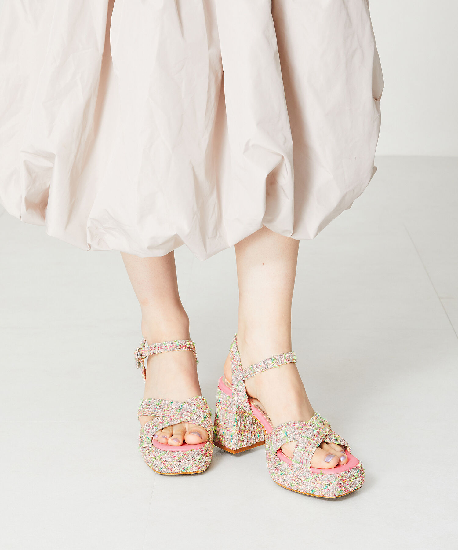 ORiental TRaffic「プラットフォームクロスベルトサンダル/41214」|サンダル|