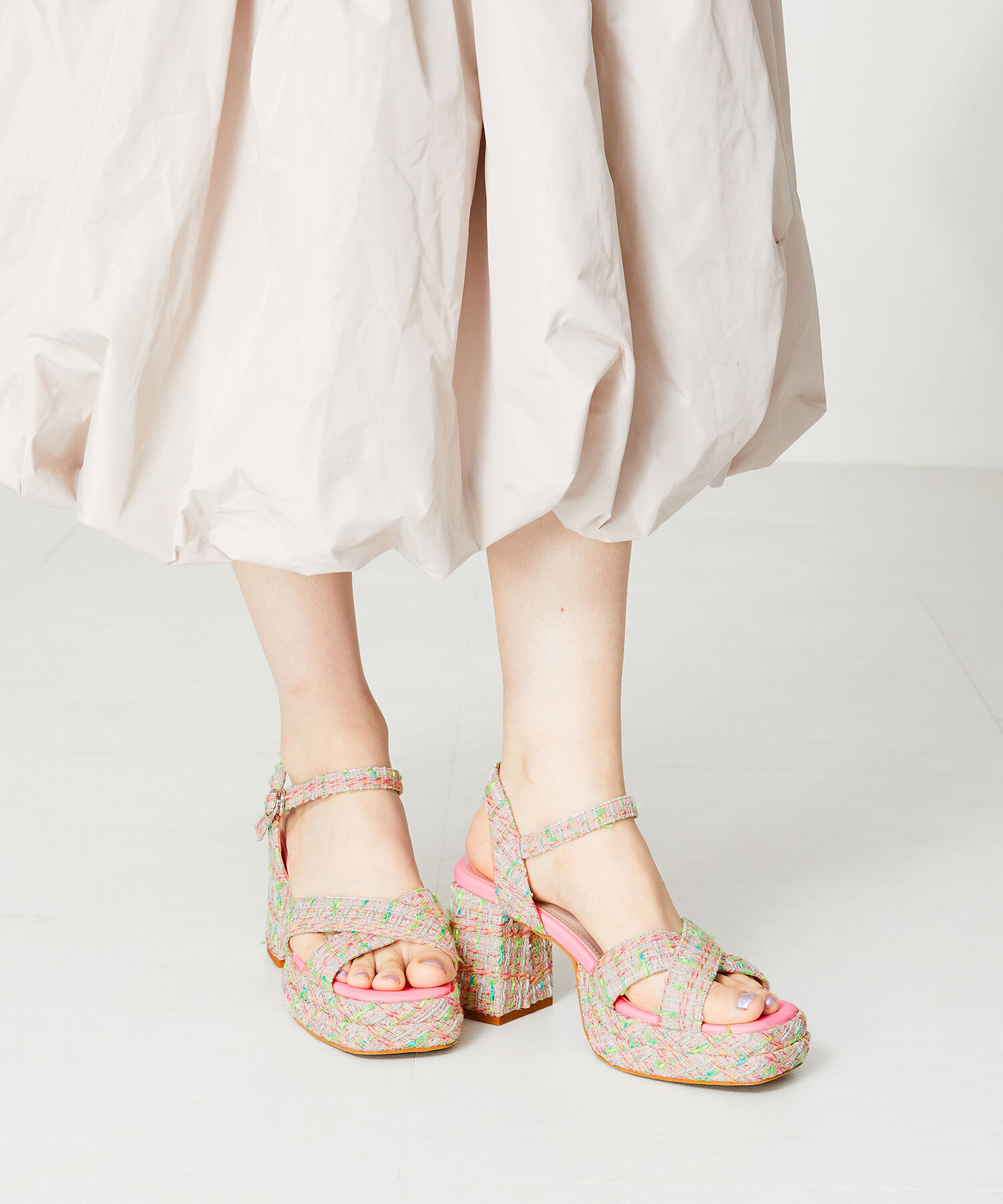 ORiental TRaffic「プラットフォームクロスベルトサンダル/41214」|サンダル|