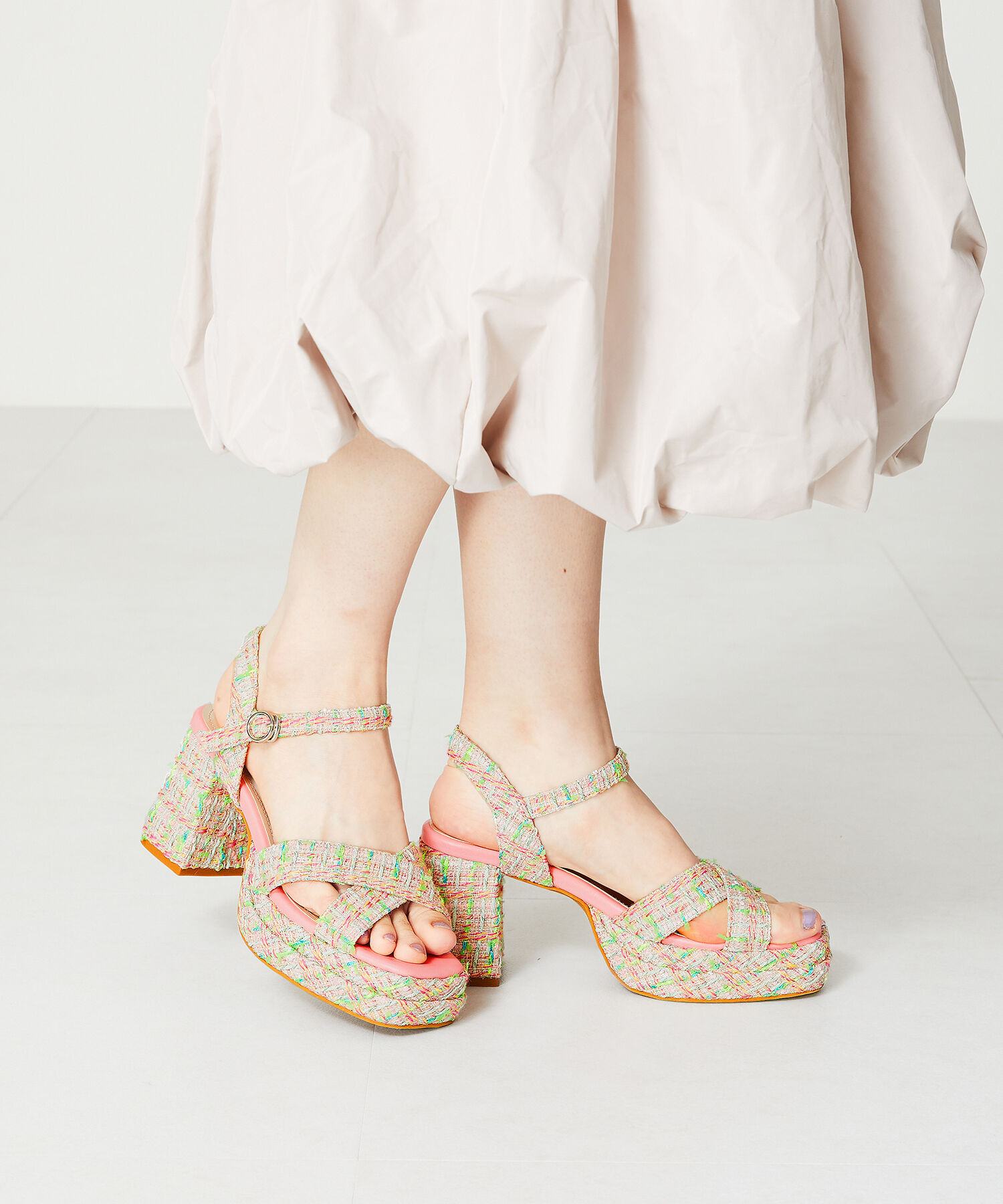 ORiental TRaffic「プラットフォームクロスベルトサンダル/41214」|サンダル|