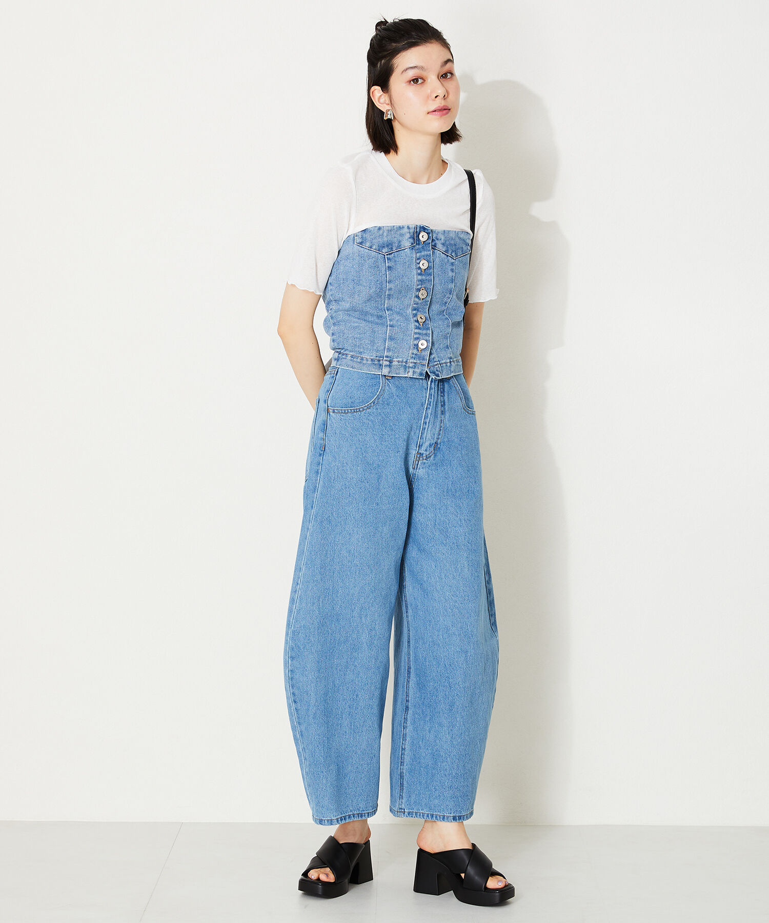 ORiental TRaffic「【定番】パデット厚底サンダル/41222 サンダル 厚底 人気 トレンド 売れてる」|サンダル|