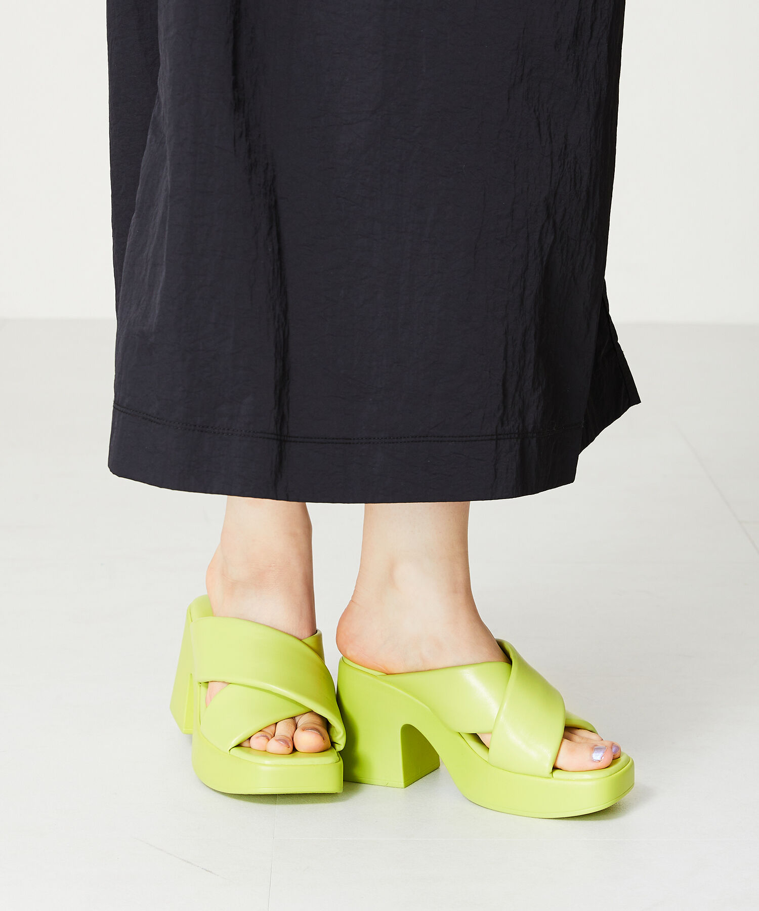 ORiental TRaffic「【定番】パデット厚底サンダル/41222 サンダル 厚底 人気 トレンド 売れてる」|サンダル|