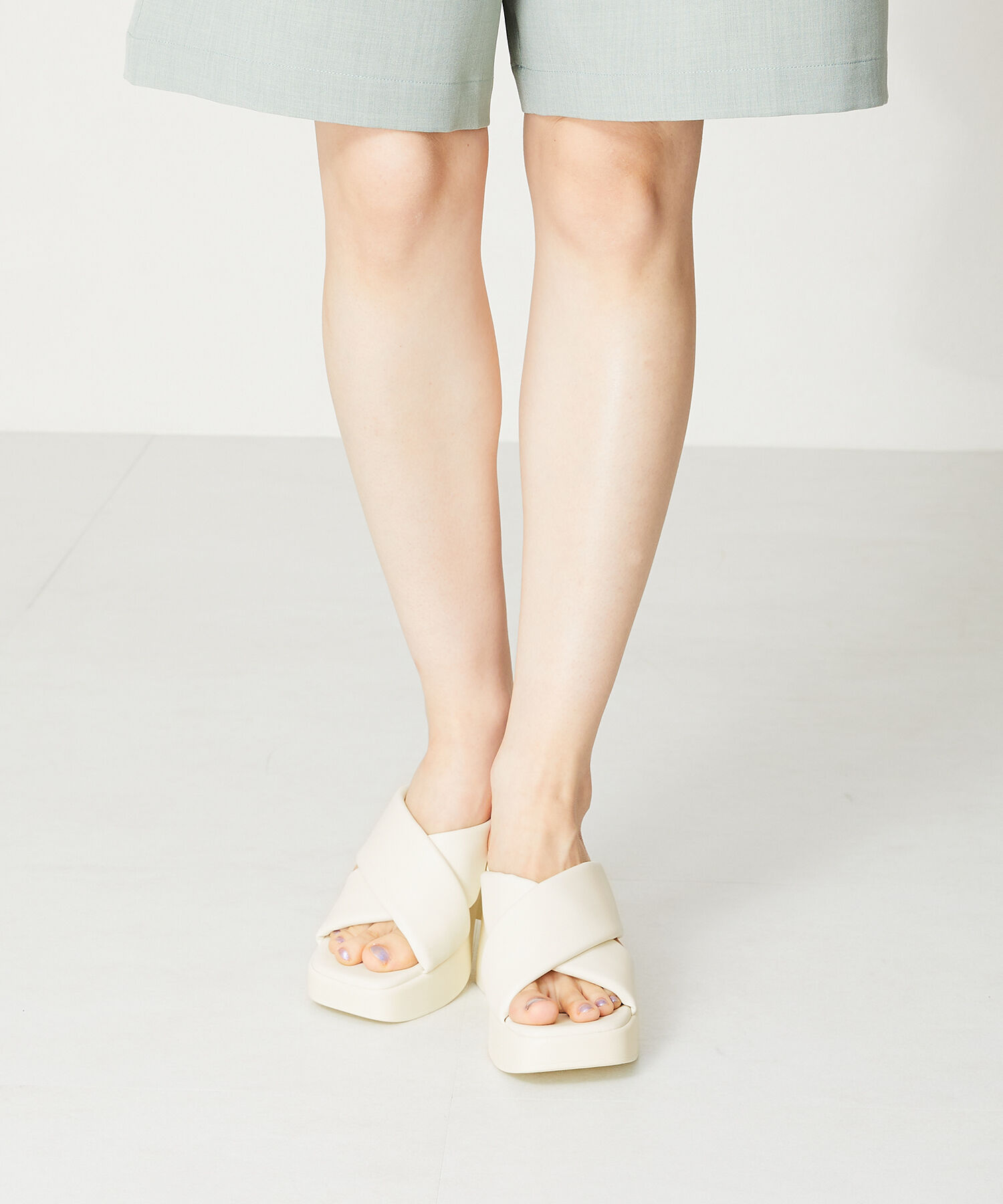 ORiental TRaffic「【定番】パデット厚底サンダル/41222 サンダル 厚底 人気 トレンド 売れてる」|サンダル|