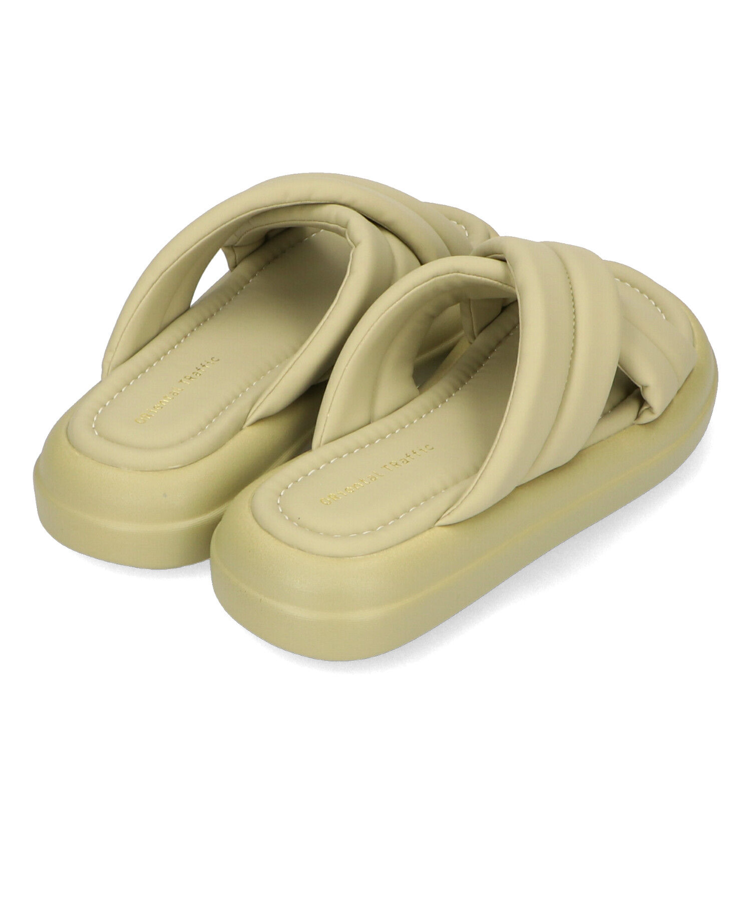 ORiental TRaffic「【アウトレット価格】パデットクロススライドサンダル/41232 サンダル 柔らかい フィット」|サンダル|