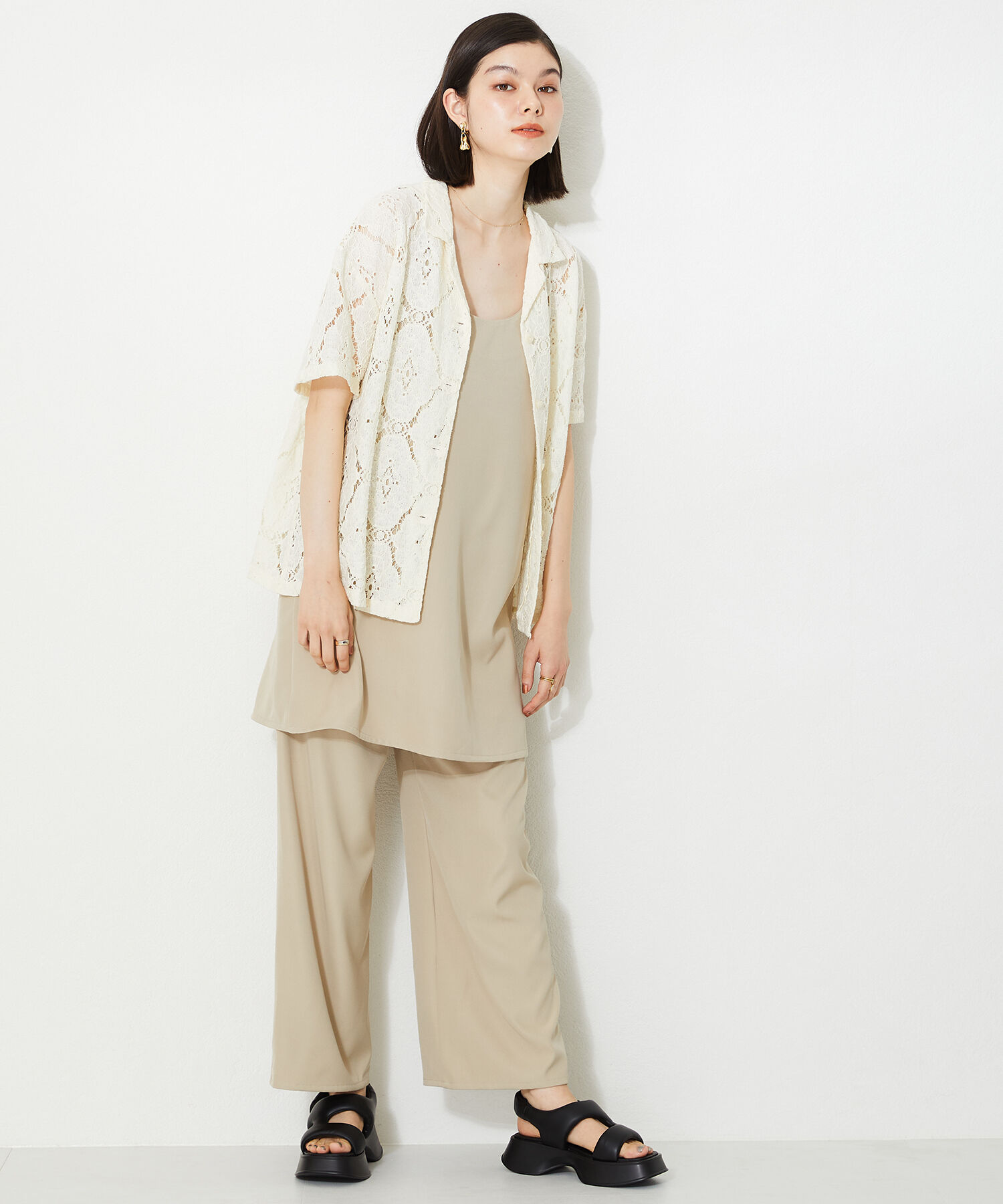 ORiental TRaffic「【定番】パデットベルトフレアソールサンダル/41235 サンダル」|サンダル|