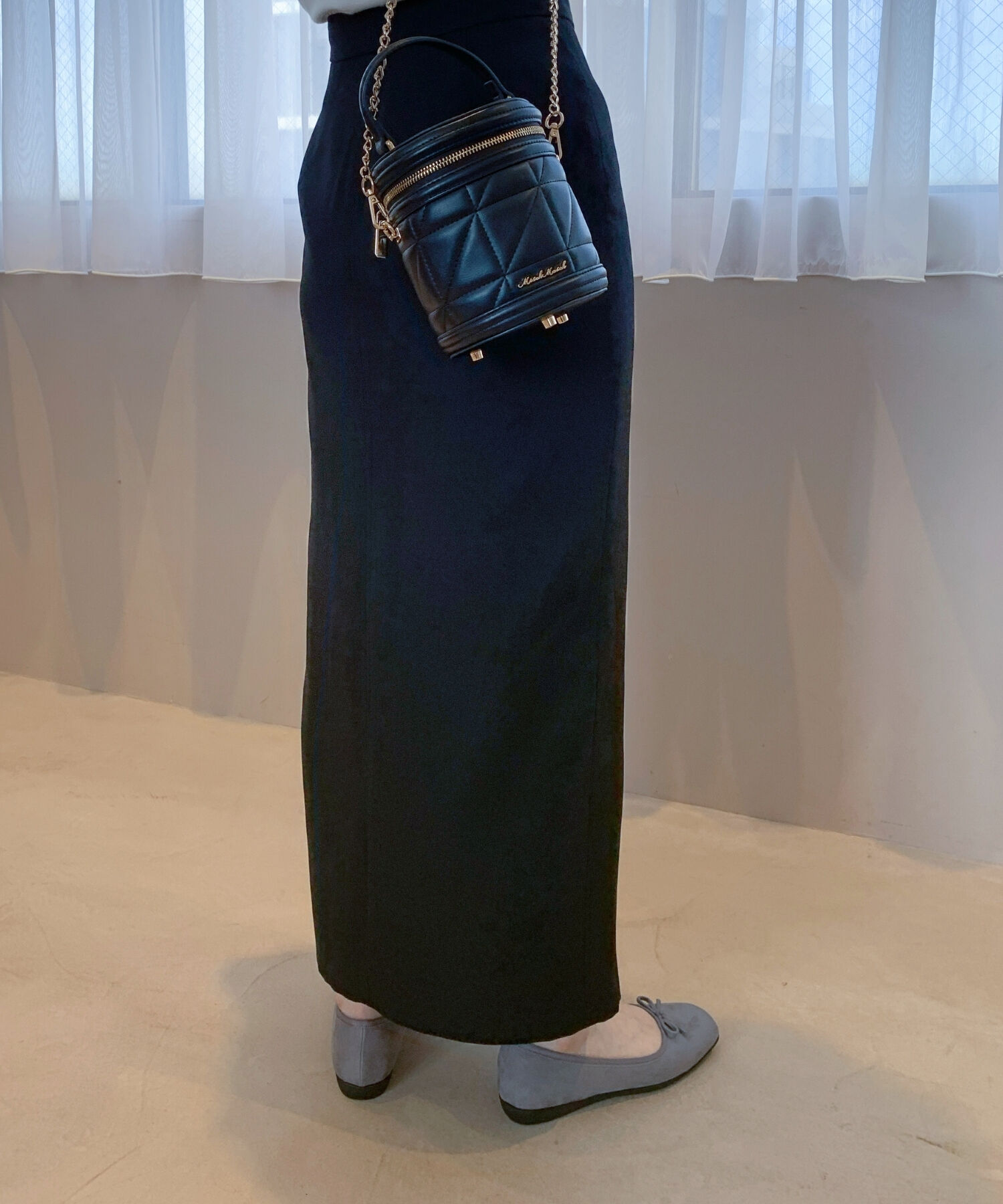 ORiental TRaffic「【WEB限定】 スクエアトゥ バレエシューズ /R-4009 フラット 軽い  厚手クッション」|パンプス|