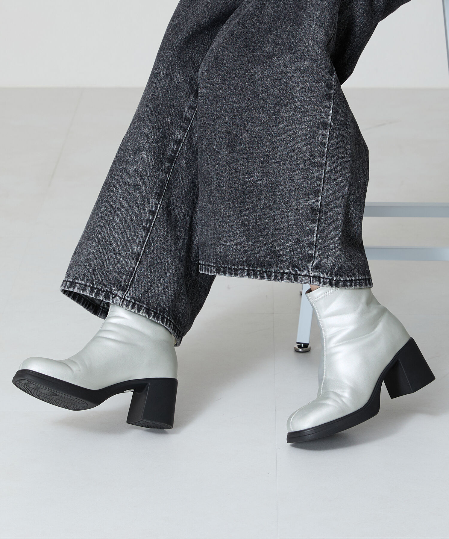 ORiental TRaffic「オブリークトゥ バック ジップ ブーツ /41420」|ショートブーツ|