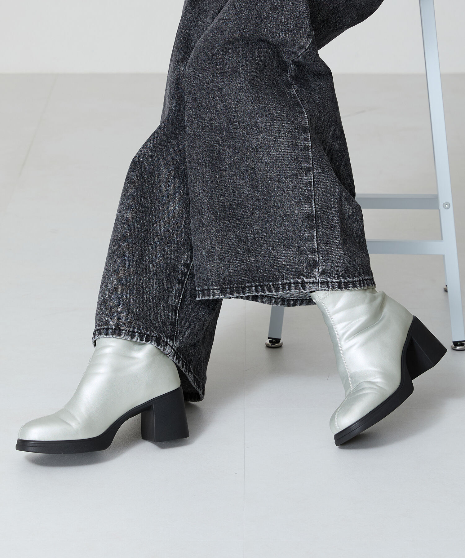 ORiental TRaffic「オブリークトゥ バック ジップ ブーツ /41420」|ショートブーツ|