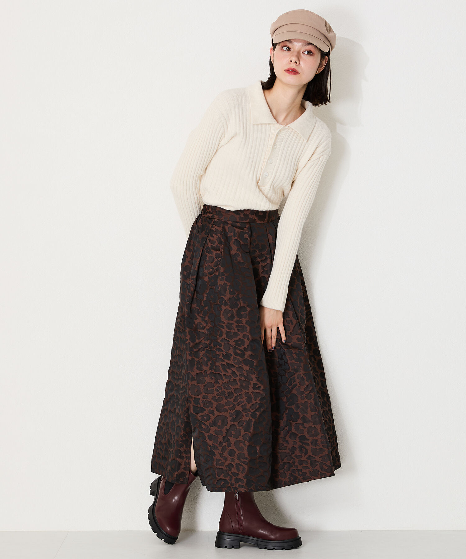 ORiental TRaffic「タンクソール サイドゴア ショートブーツ /41414 軽い ファスナー付き」|ショートブーツ|