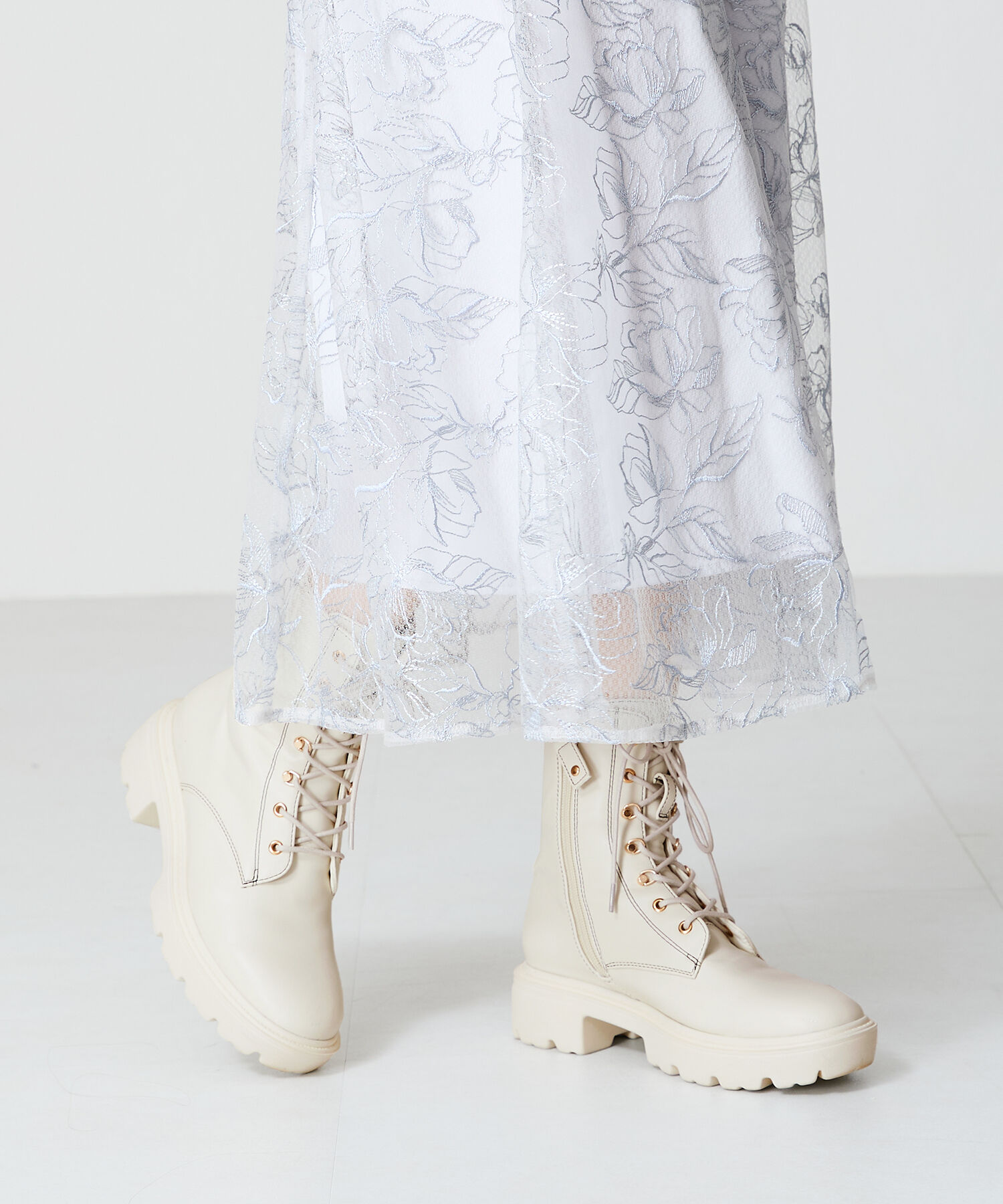 ORiental TRaffic「タンクソールレースアップブーツ/41413」|ショートブーツ|