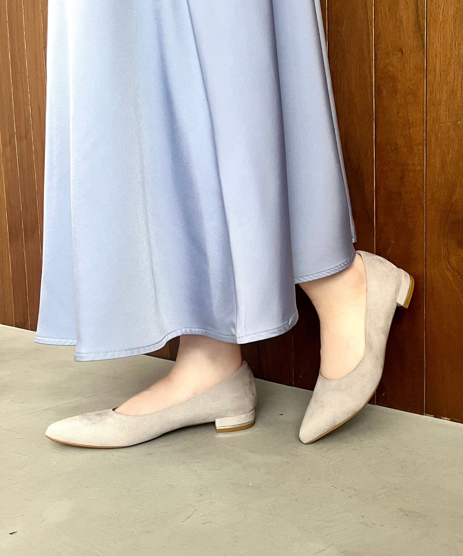 ORiental TRaffic「【跳べるパンプス/シリーズ累計１５０万足突破】メタリックライン フラット /R-3218 パンプス クッション」|パンプス|