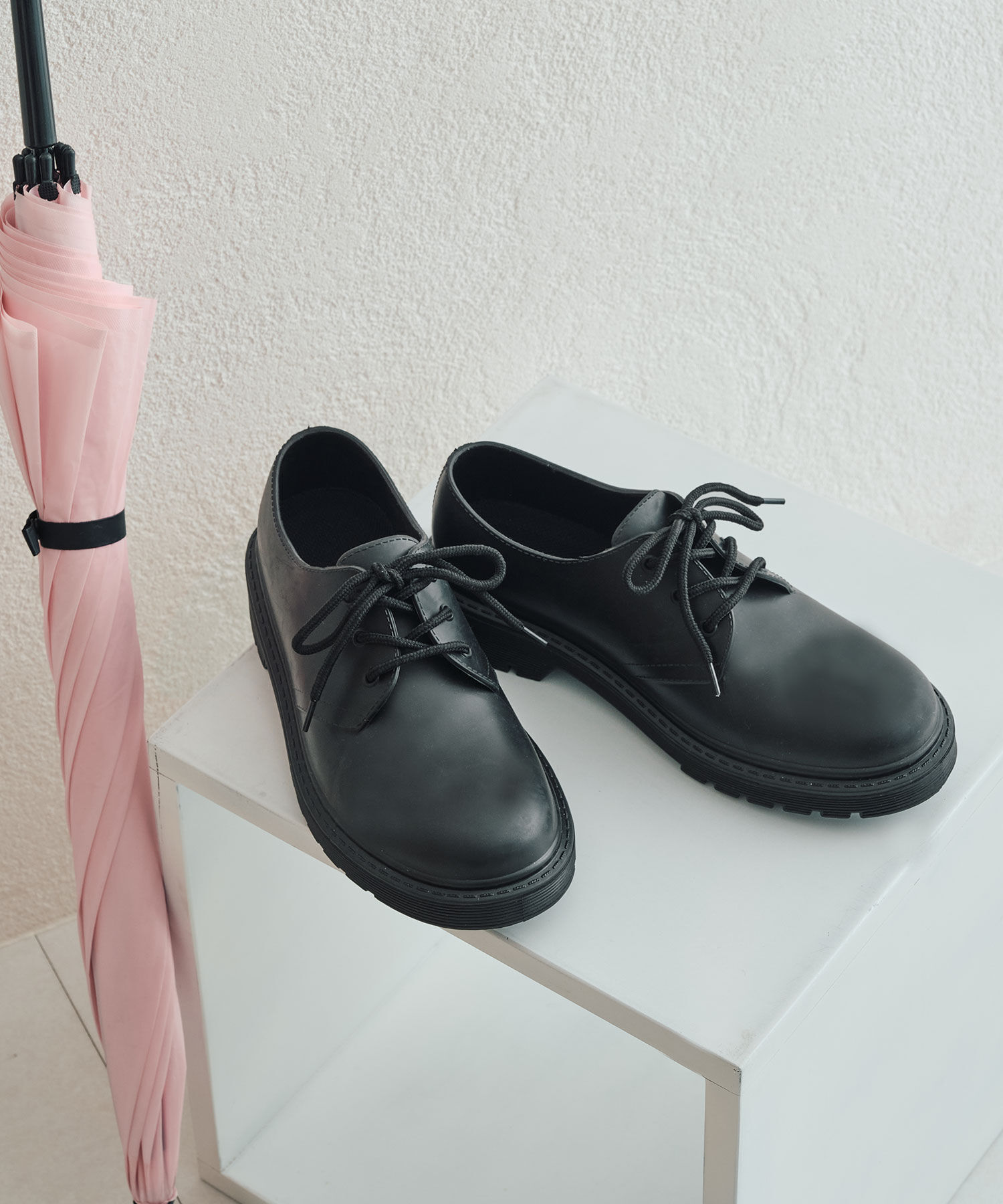 ORiental TRaffic「【防水】 タンクソール レースアップ レインシューズ /R-1022 通勤靴 晴雨兼用」|パンプス|