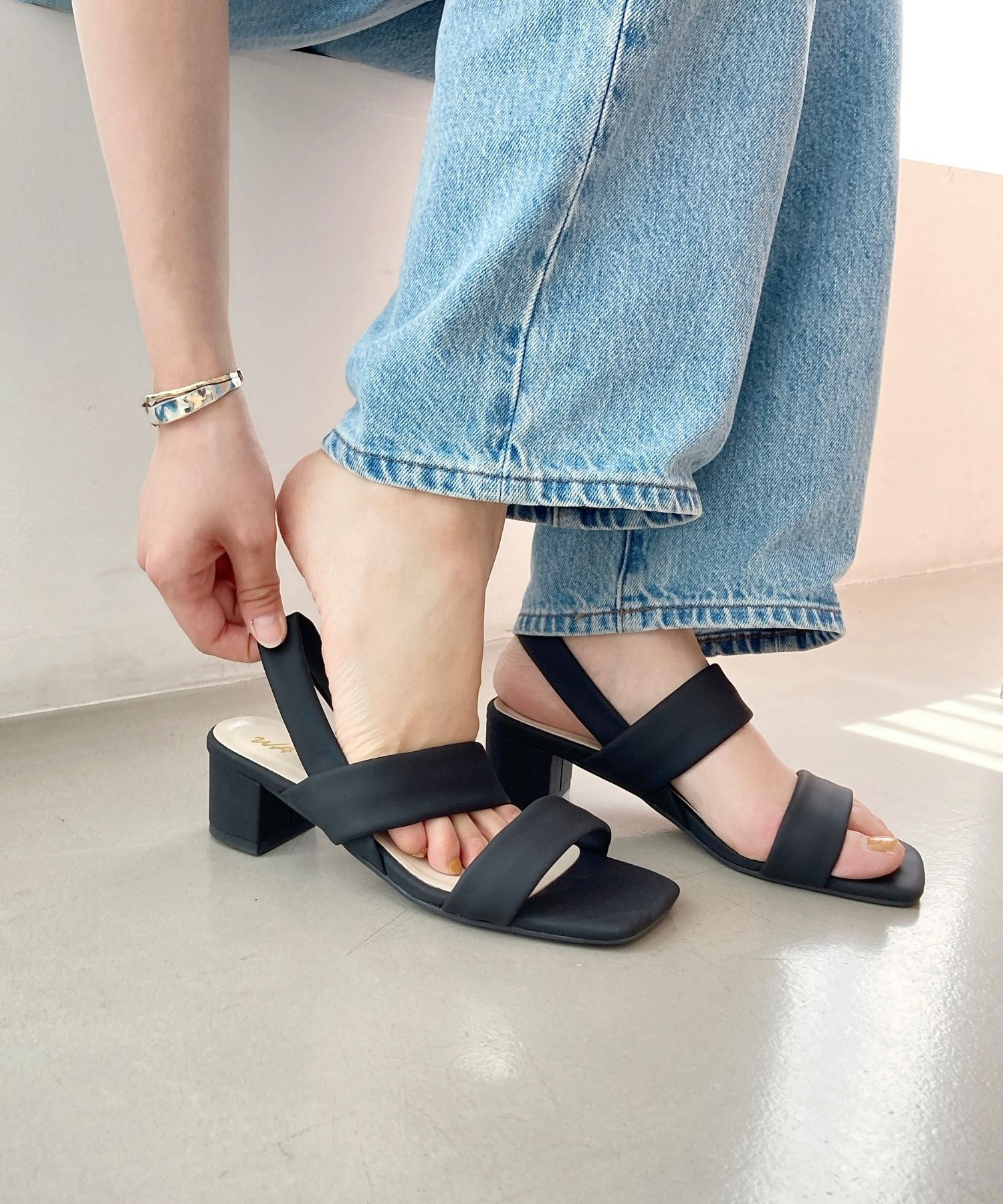 WA Oriental TRaffic「ソフトレザーダブルベルトサンダル/52208 柔らかい 人気 フィット トレンド」|サンダル|