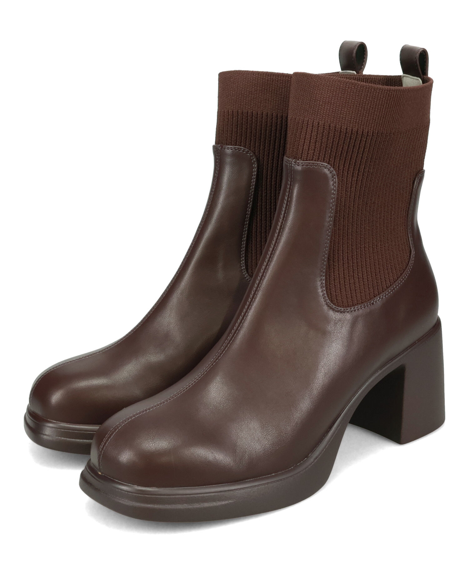 ORiental TRaffic「ニットドッキングヒールショートブーツ/51407」|ショートブーツ|