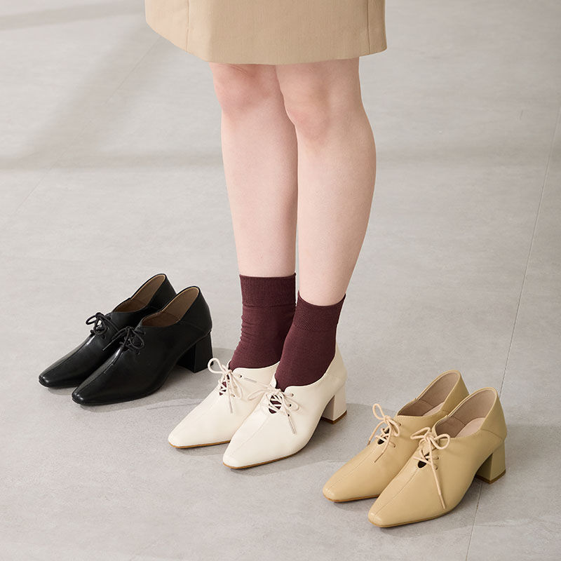 ORiental TRaffic「レースアップバブーシュパンプス/51322」|パンプス|WHITE