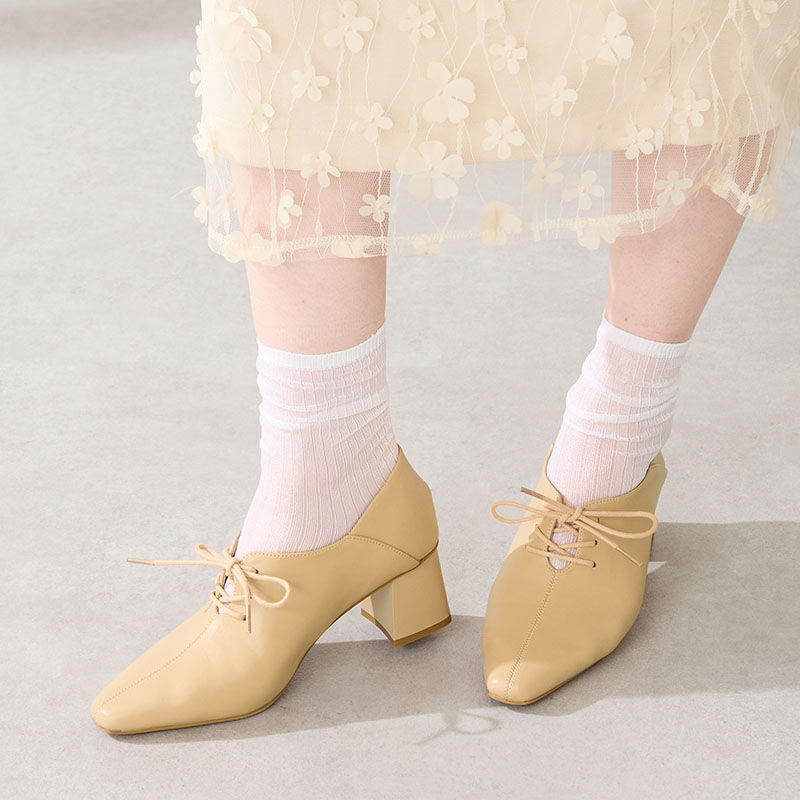 ORiental TRaffic「レースアップバブーシュパンプス/51322」|パンプス|YELLOW