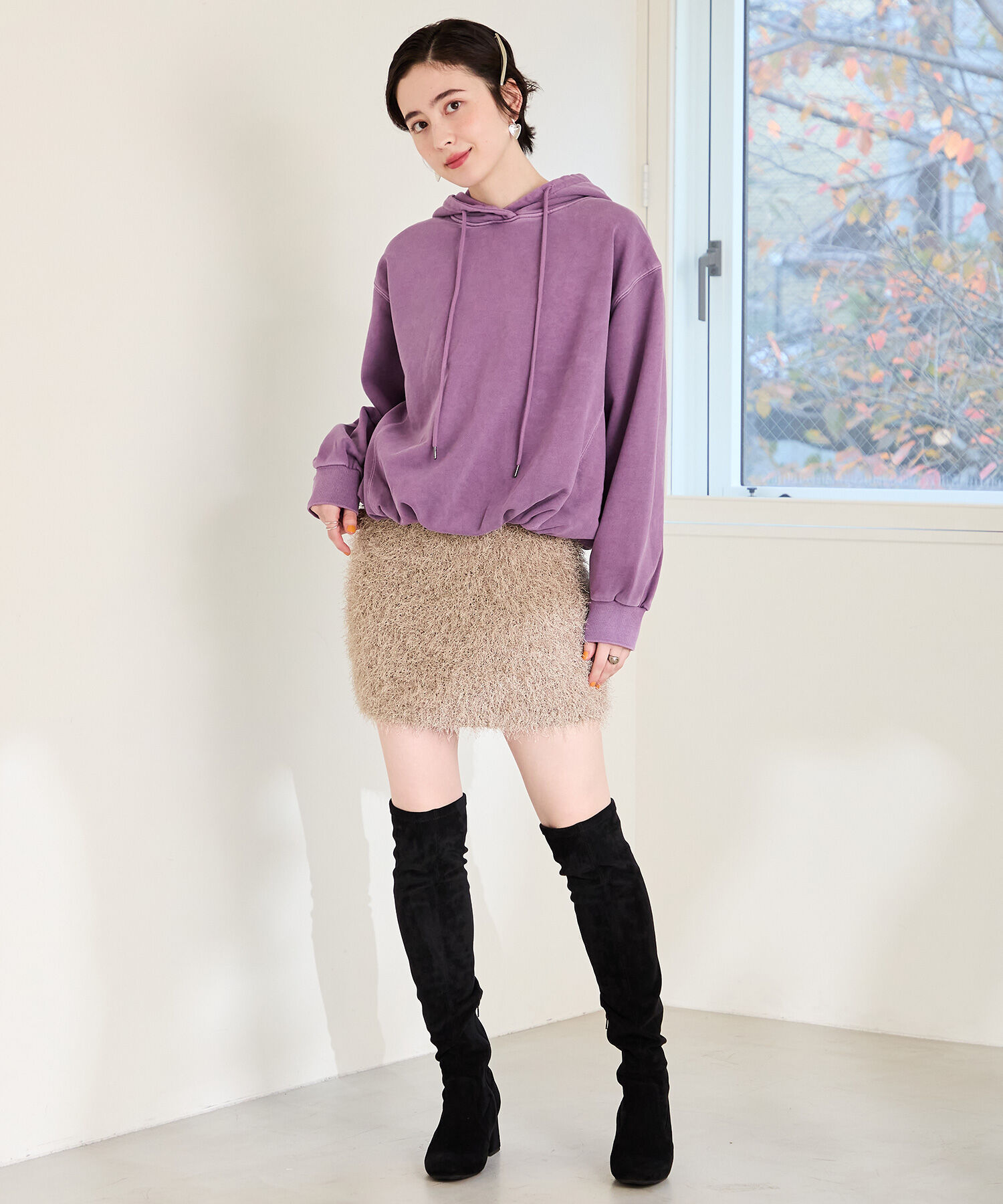 ORiental TRaffic「スエードサイハイブーツ/55504」|ロングブーツ|