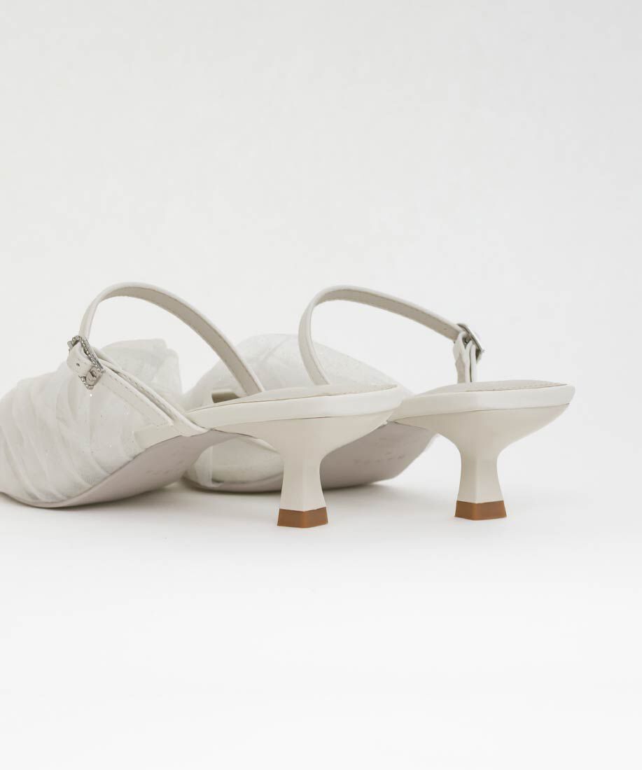  「シアーギャザーミュールパンプス」|パンプス|