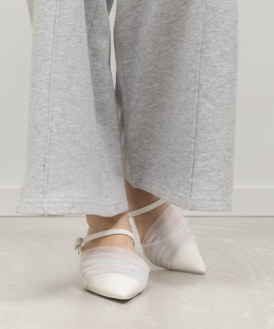  「シアーギャザーミュールパンプス」|パンプス|