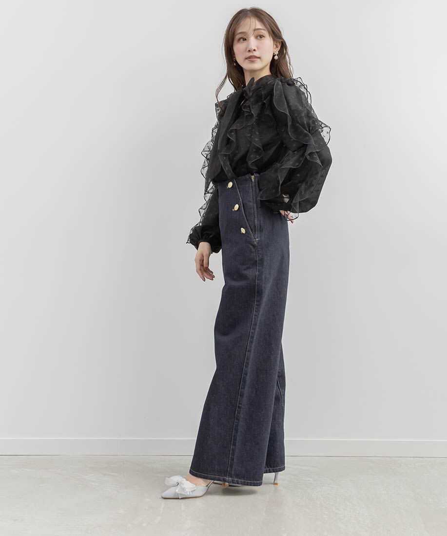  「2WAY シアーリボンミュールパンプス」|パンプス|