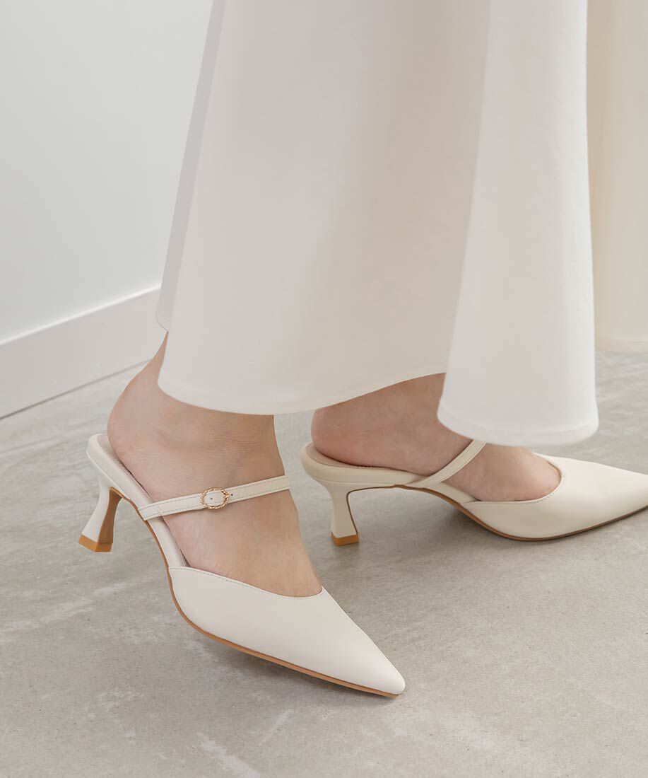  「2WAY シアーリボンミュールパンプス」|パンプス|