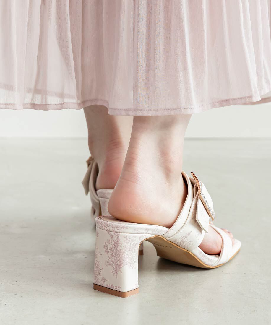  「トワルドゥジュイビジューパーツサンダル」|パンプス|