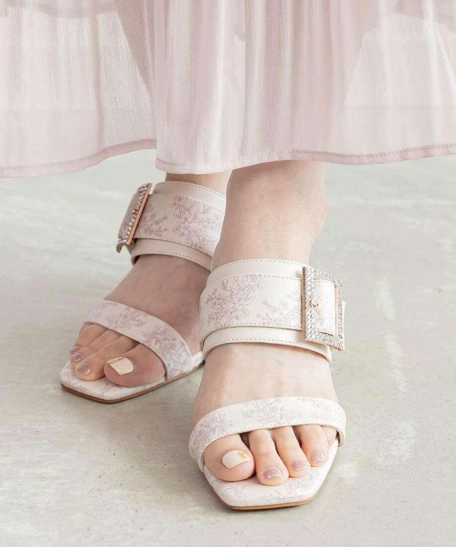  「トワルドゥジュイビジューパーツサンダル」|パンプス|
