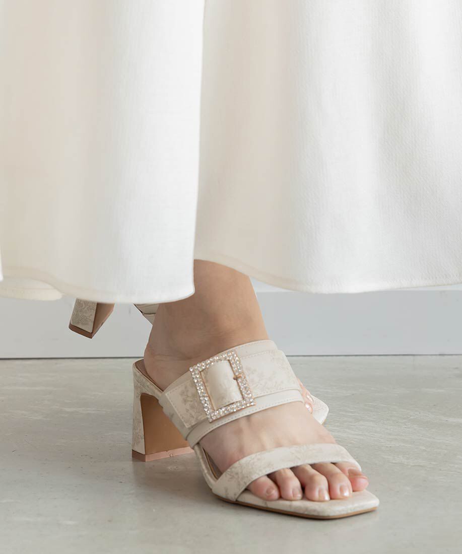  「トワルドゥジュイビジューパーツサンダル」|パンプス|