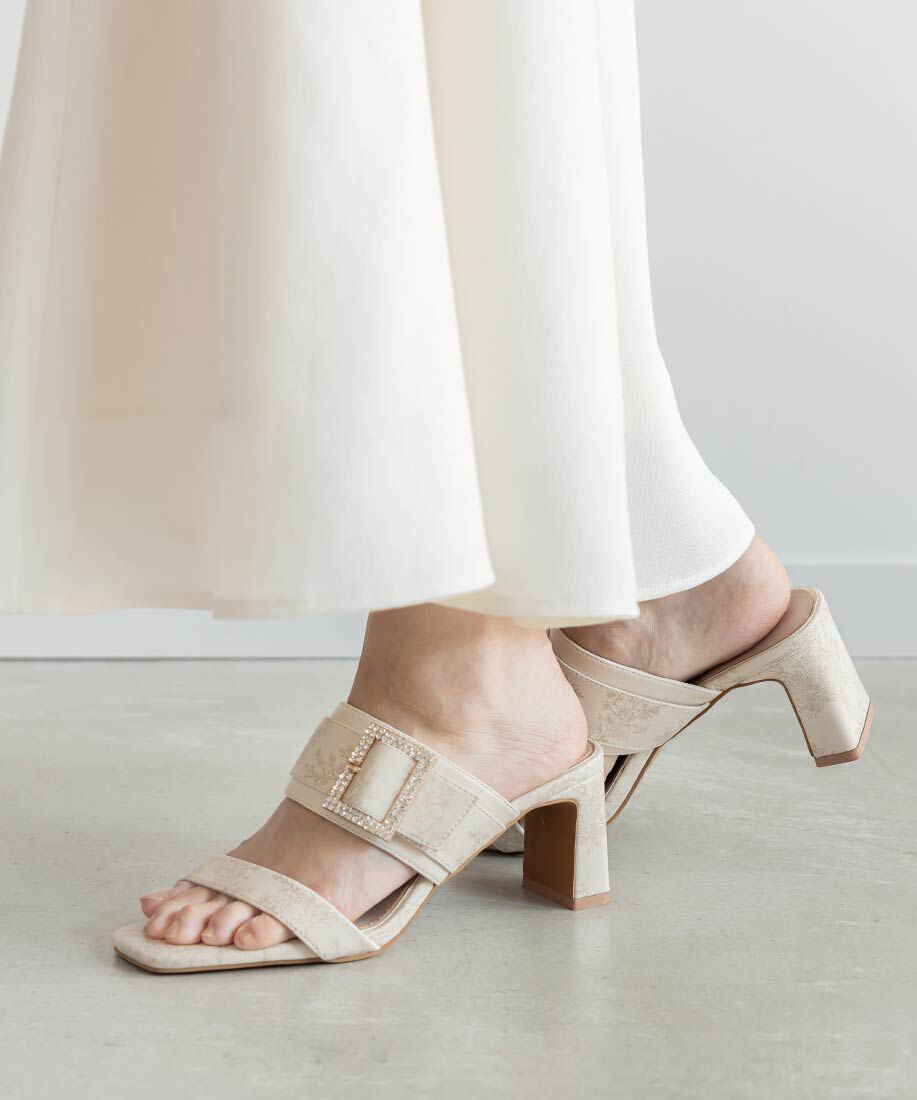  「トワルドゥジュイビジューパーツサンダル」|パンプス|