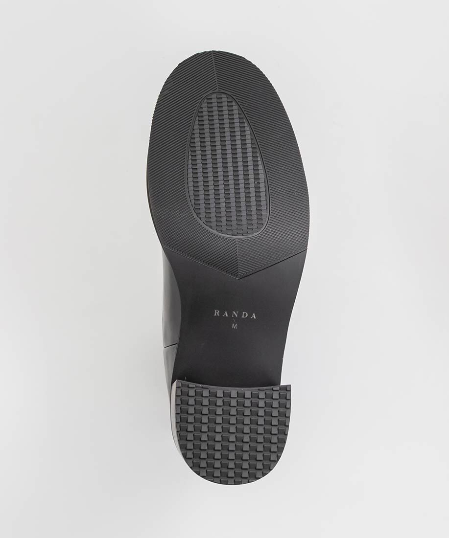  「レザーライクニットドッキングブーツ」|ショートブーツ|