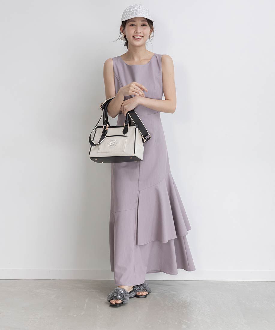  「シフォンフラワーミュールサンダル」|パンプス|