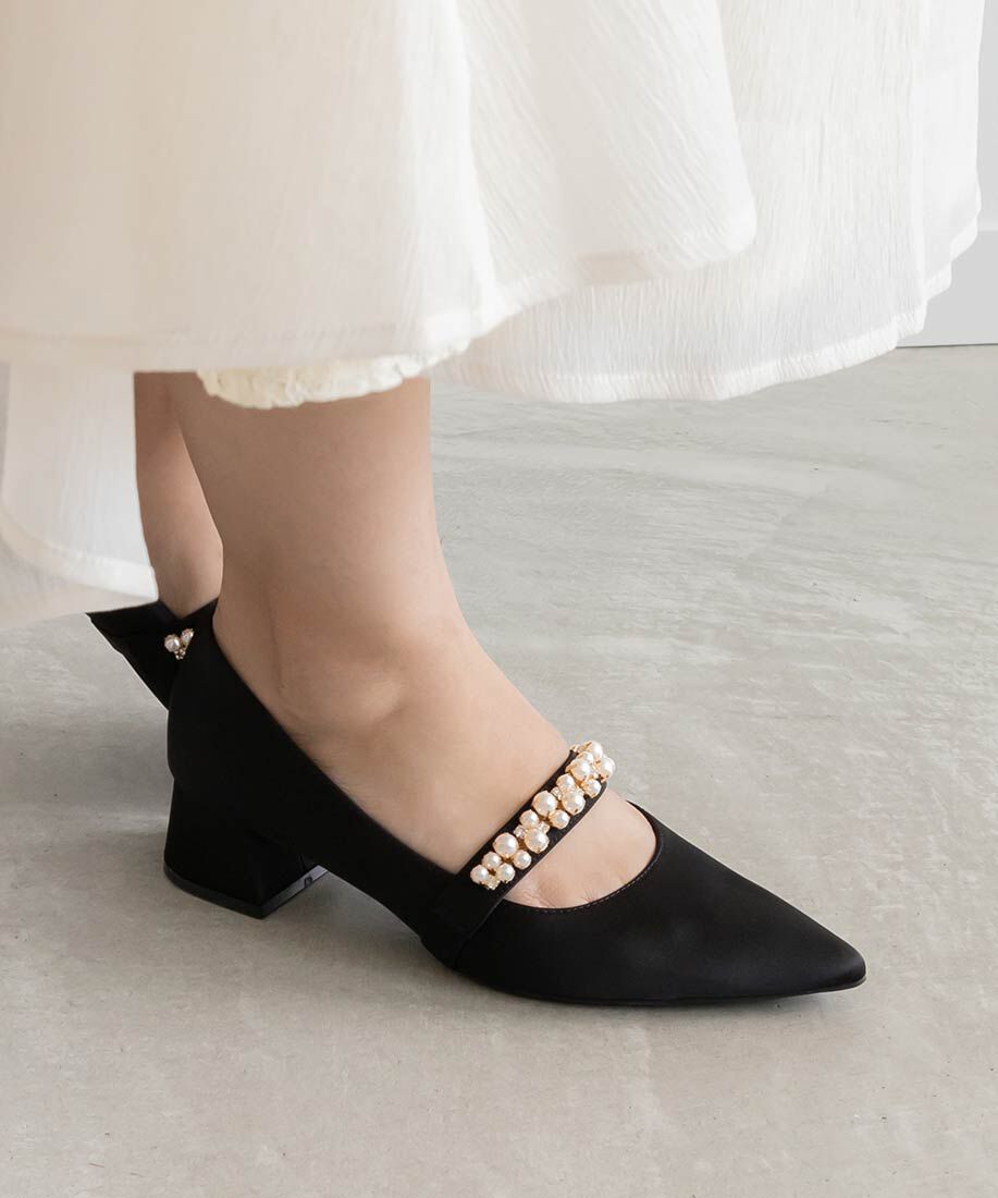  「パールビジューシューズバンド」|パンプス|